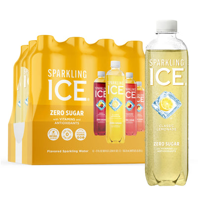 Sparkling Ice Purple Variety Pack, Flavored Water, Zero Sugar, with Vitamins and Antioxidants, 17 fl oz, 12 count (Black Raspberry, Cherry Limeade, Orange Mango, Kiwi Strawberry) - Nirvana Guru