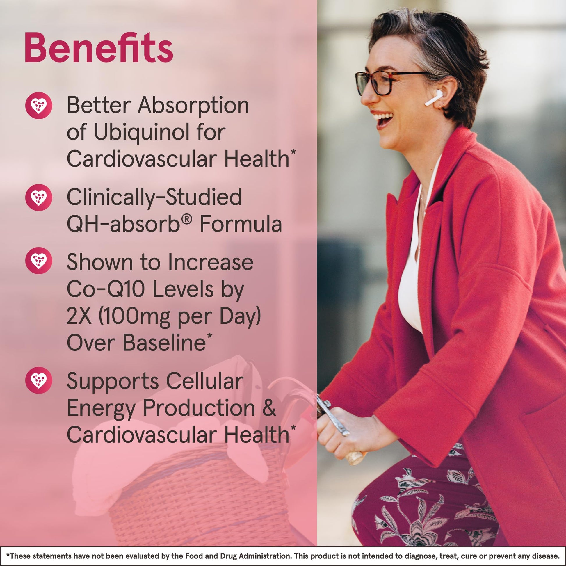 Jarrow Formulas® QH-Absorb®, 100 mg, Ubiquinol Dietary Supplement for Healthy Cardiovascular Function, 120 Softgels, 120 Day Supply - Nirvana Guru