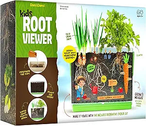 Dan&Darci Root Viewer Kit for Kids - Grow Your Own Plant for Boys & Girls Gifts - Science STEM Toy & Craft Growing Kits for Ages 4-8 Birthday Gifts for Boy, Girl 4, 5, 6, 7, 8, Year Old - Gardening nirvanaguru