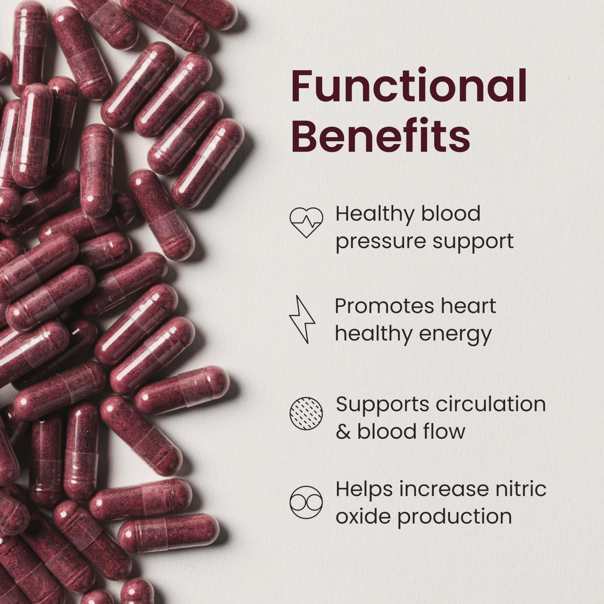 HumanN SuperBeets Beet Root Capsules Quick Release 1000mg, Helps Support Nitric Oxide Production, Blood Pressure, Heart Health, Contains Non-GMO Beetroot Powder, Studied Antioxidants 90 Count - Nirvana Guru