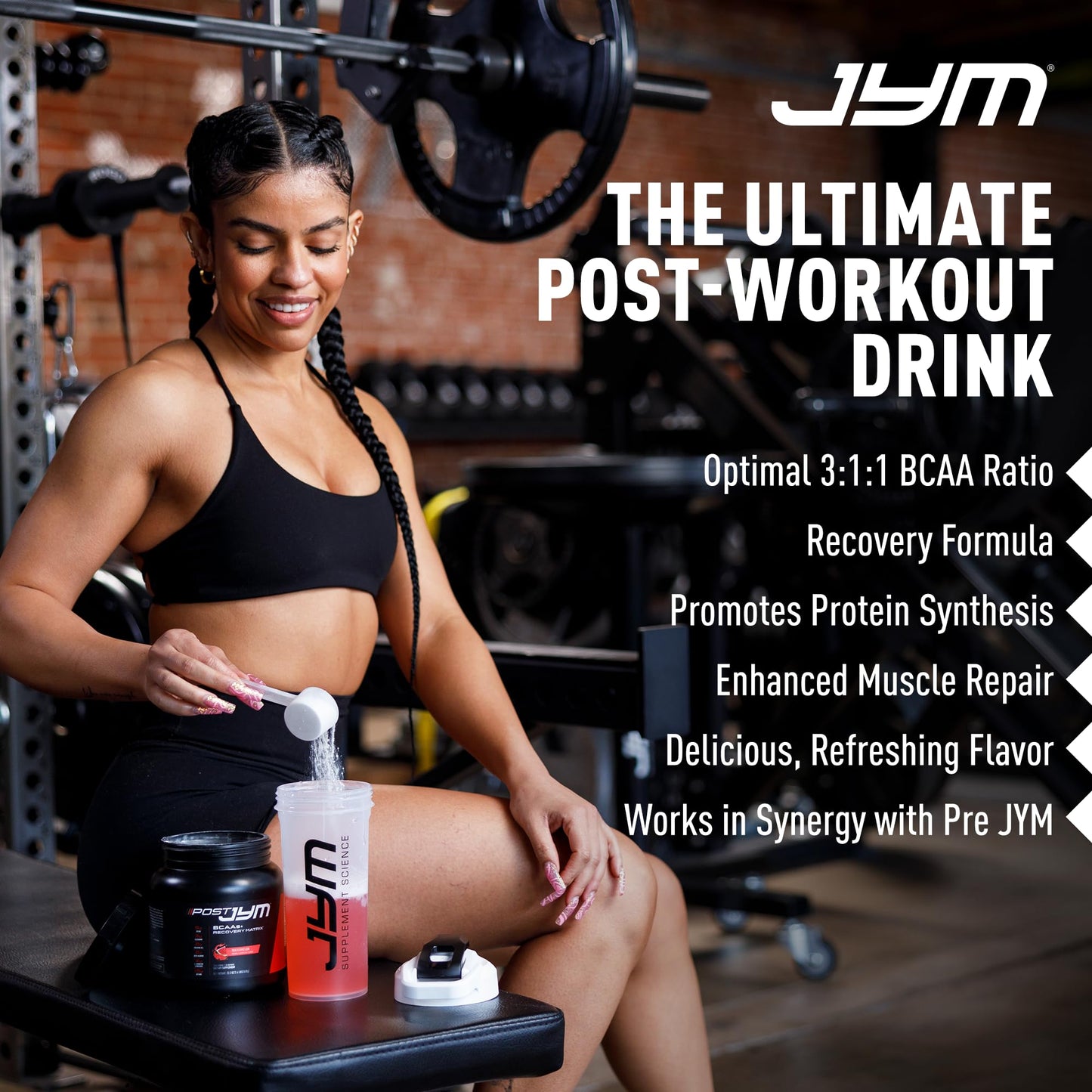 JYM Supplement Science Post JYM Active Matrix Mandarin Orange Amino Recovery Powder Pure Creatine HCL, BCAA’s, Glutamine, Carnitine, Betaine, Taurine for Strength, Repair, Performance 30 Servings Nirvana Guru