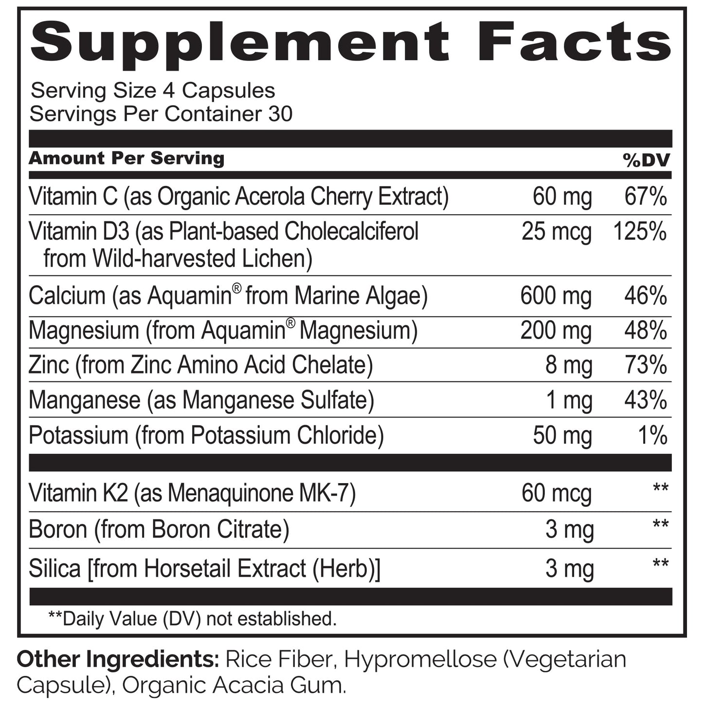 NATURELO Calcium Supplement - with Vitamin C, Vitamin D3, K2, and Calcium Magnesium Zinc for Bone Strength with Calcium 600mg - Plant-Based, 120 Vegetarian Capsules, Non-GMO, Soy & Gluten-Free Nirvana Guru