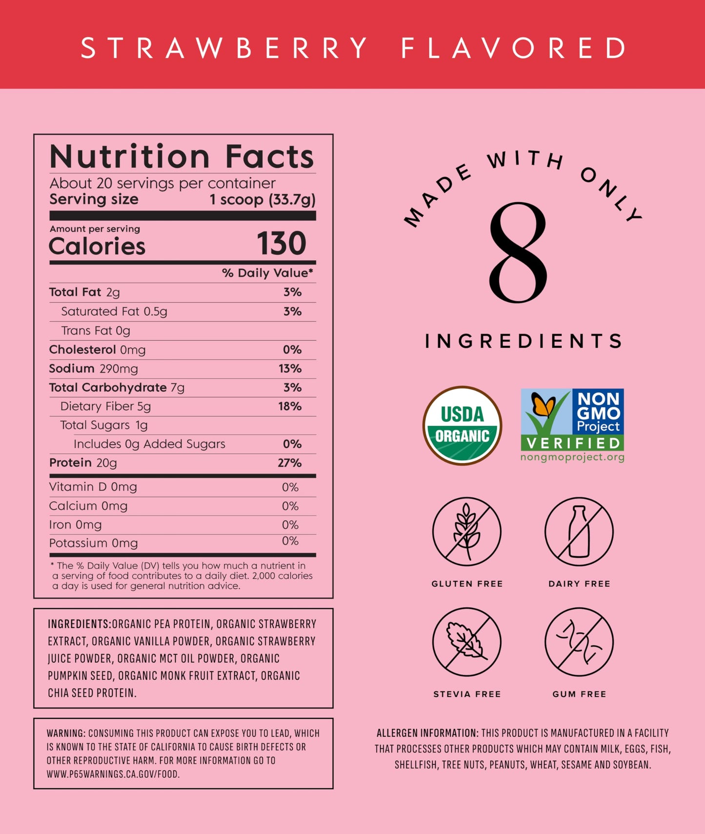 Truvani Vegan Protein Powder | Vanilla | 20g Organic Plant Based Protein | 18 Servings | Keto | Gluten & Dairy Free | Low Carb | No Added Sugar