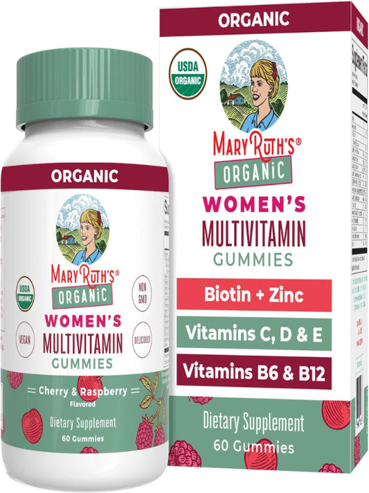 MaryRuth Organics Multivitamin for Women 14 | Women's Multivitamin Gummies for Immune Support| Skin Health | Sugar Free | Vegan | Non-GMO | 60 Count - Nirvana Guru