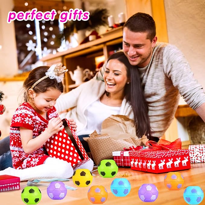 32 PCS Mini Fidget Spinners Soccer Ball Toys for Kids, Soccer Party Favors Goodie Bag Stuffers, Rotatable Soccer Finger Stress Balls for Classroom Prizes nirvanaguru