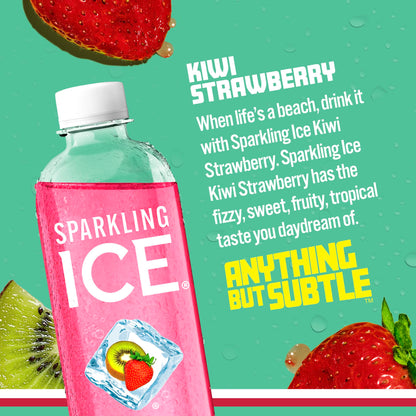 Sparkling Ice, Black Raspberry Sparkling Water, Zero Sugar Flavored Water, with Vitamins and Antioxidants, Low Calorie Beverage, 17 fl oz Bottles (Pack of 12) - Nirvana Guru