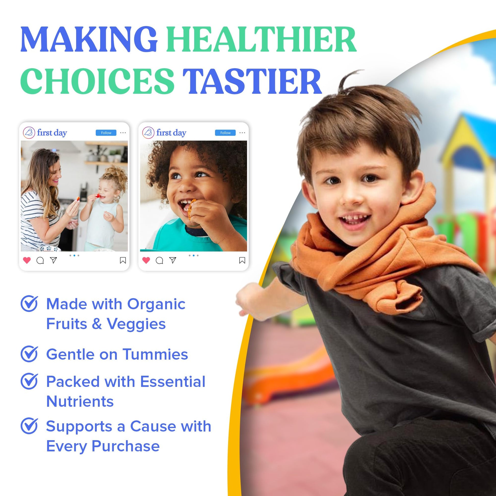First Day Kids Multivitamin Gummies Age 4+, Strawberry & Orange - Kids Vitamins Multivitamin Gummy A C D3 K2 B1 B2 B6 B12 Folate, Immunity & Brain Function, Vegan - 30 Day Supply, Packaging May Vary Nirvana Guru