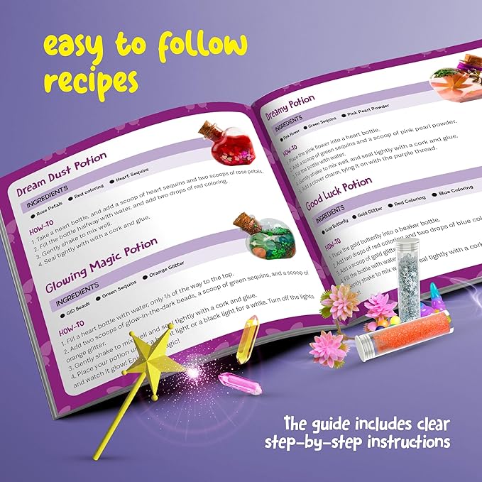 Dan&Darci Fairy Magic Potion Kit for Kids - Gifts for Girls - 6 7 8 9 10 Year Old Girl Gift - Christmas Ideas - Toys 8-10 7-8 - Arts and Crafts for Kid Ages 6-8 Years - Magical Workshop Craft Kits nirvanaguru