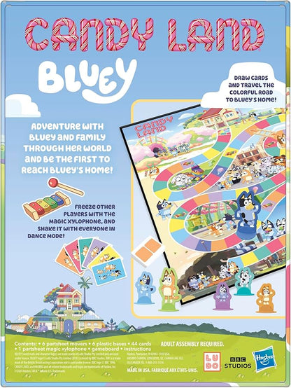 Hasbro Gaming Candy Land Bluey Edition Board Game | Ages 3 and Up | 2-6 Players | Play as Dad, Mum, Bluey, Bingo, Muffin, or Socks | Preschool Games | Kids Gifts (Amazon Exclusive) nirvanaguru
