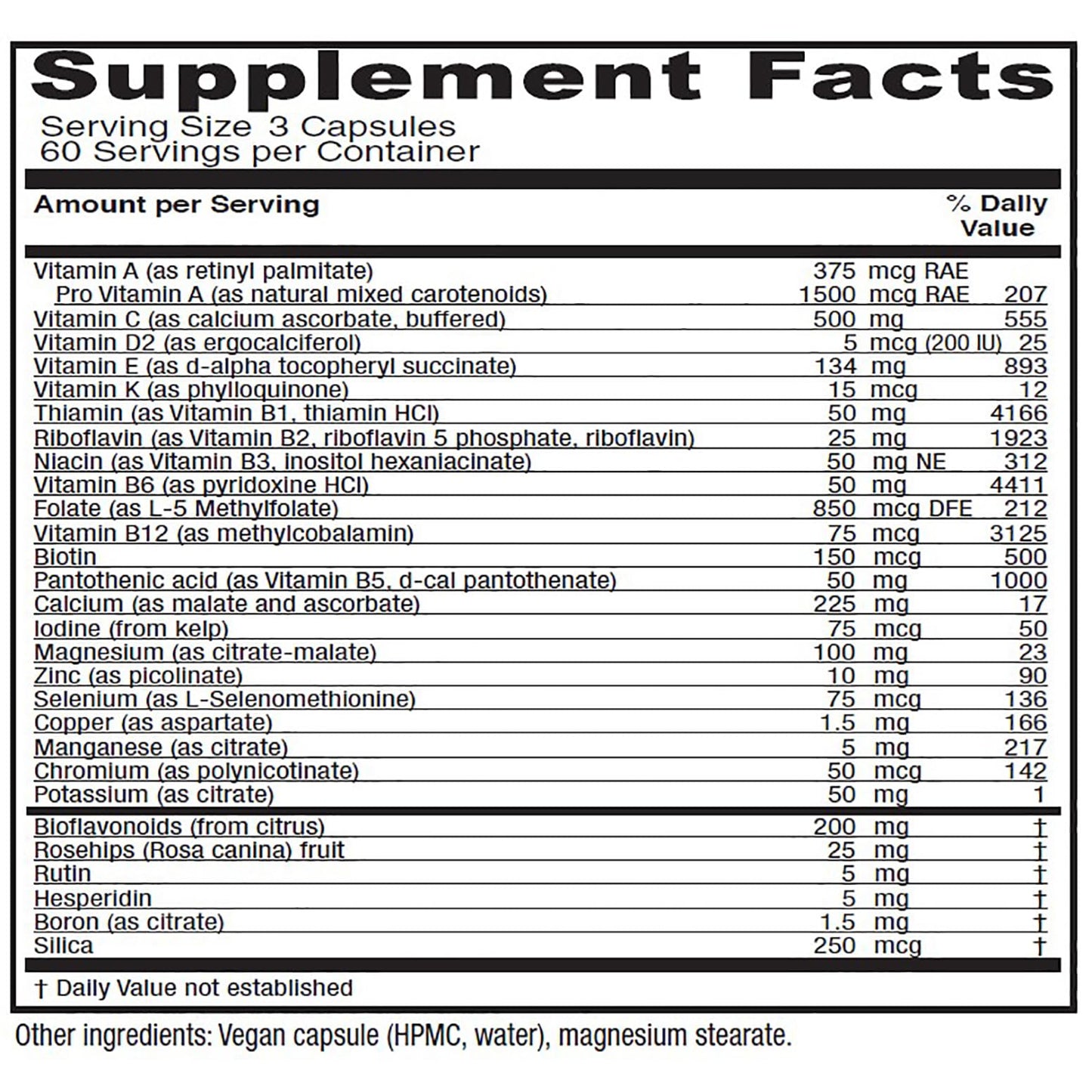 Vitanica, Women's Symmetry, High Potency Daily Multivitamin, Vegan, 180 Capsules - Nirvana Guru