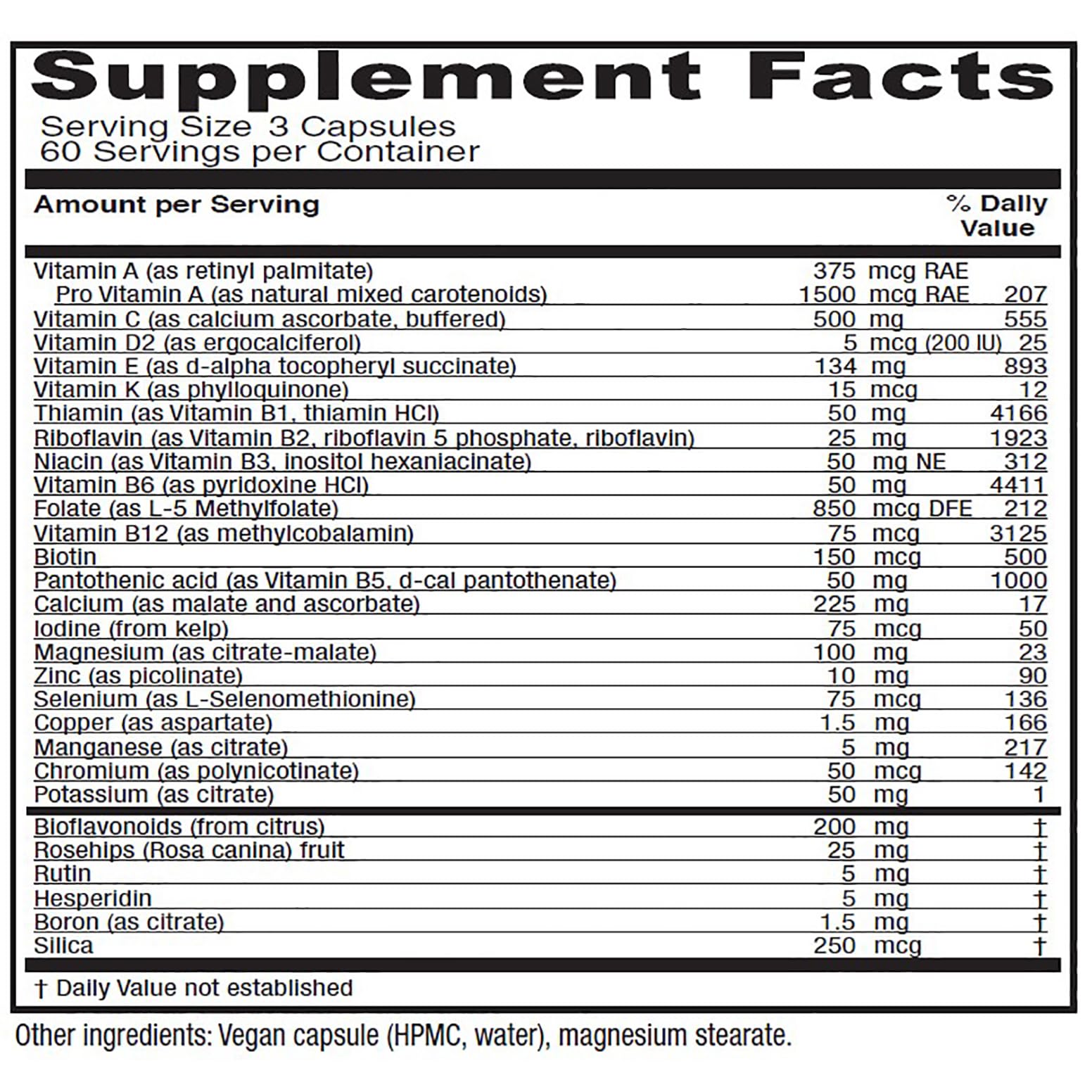 Vitanica, Women's Symmetry, High Potency Daily Multivitamin, Vegan, 180 Capsules - Nirvana Guru