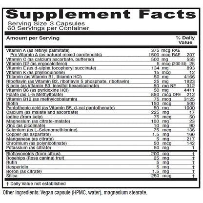 Vitanica, Women's Symmetry, High Potency Daily Multivitamin, Vegan, 180 Capsules - Nirvana Guru