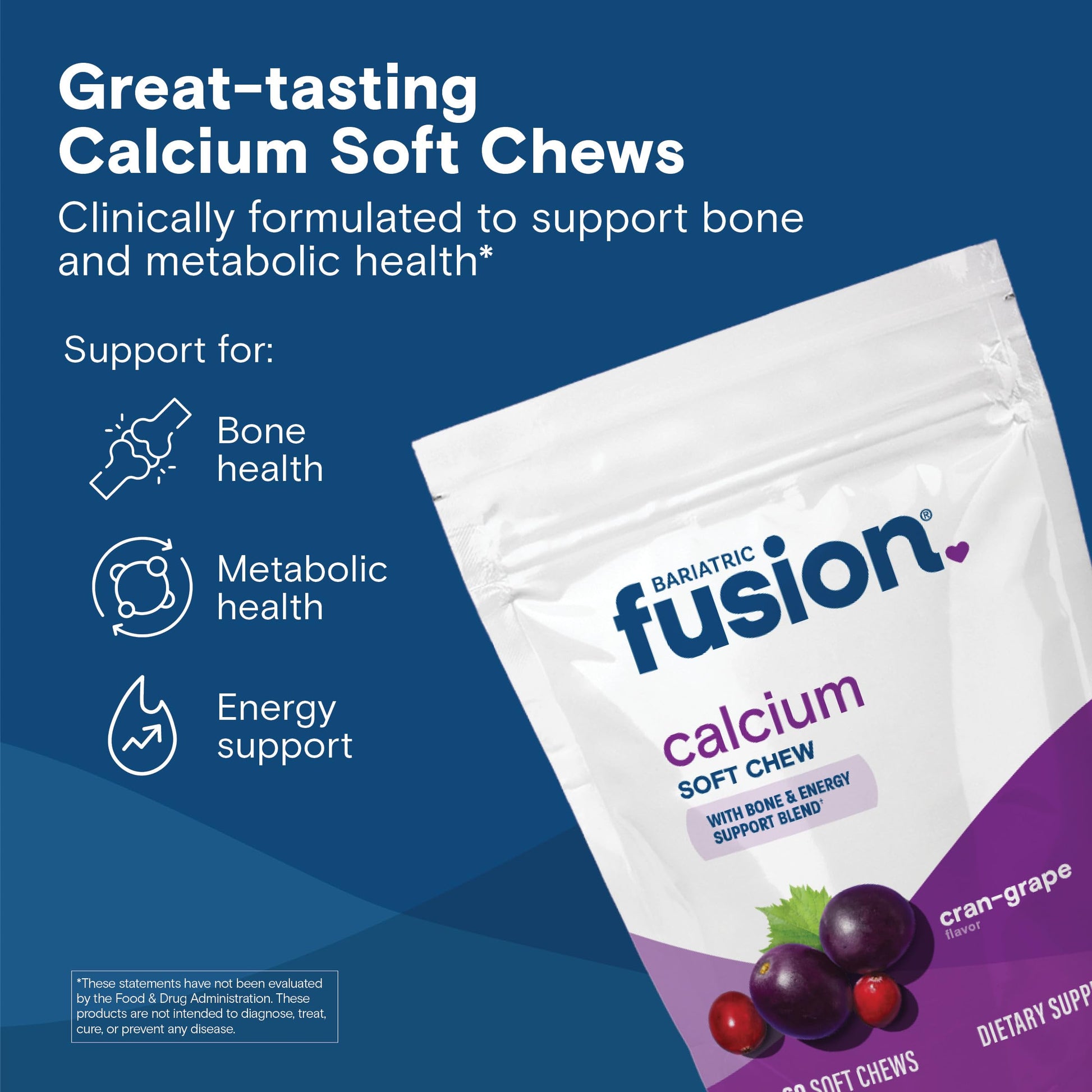 Bariatric Fusion Bariatric Calcium Chews | Calcium Citrate with Vitamin D3 Calcium Supplement Bariatric Vitamin | Sugar Free Calcium Citrate Chewable | Calcium Citrate 500mg | Caramel | 60 Count Nirvana Guru