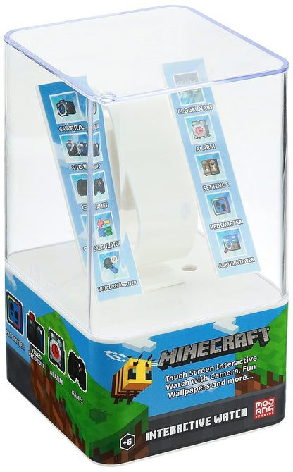 Minecraft Kids Smart Watch – Touchscreen Interactive Watch with 10 Customizable Clock Faces, Built-in Camera, Video Recorder, Alarm, Calculator, Games & Pedometer – Fits Wrists 5.5" to 8" Nirvana Guru