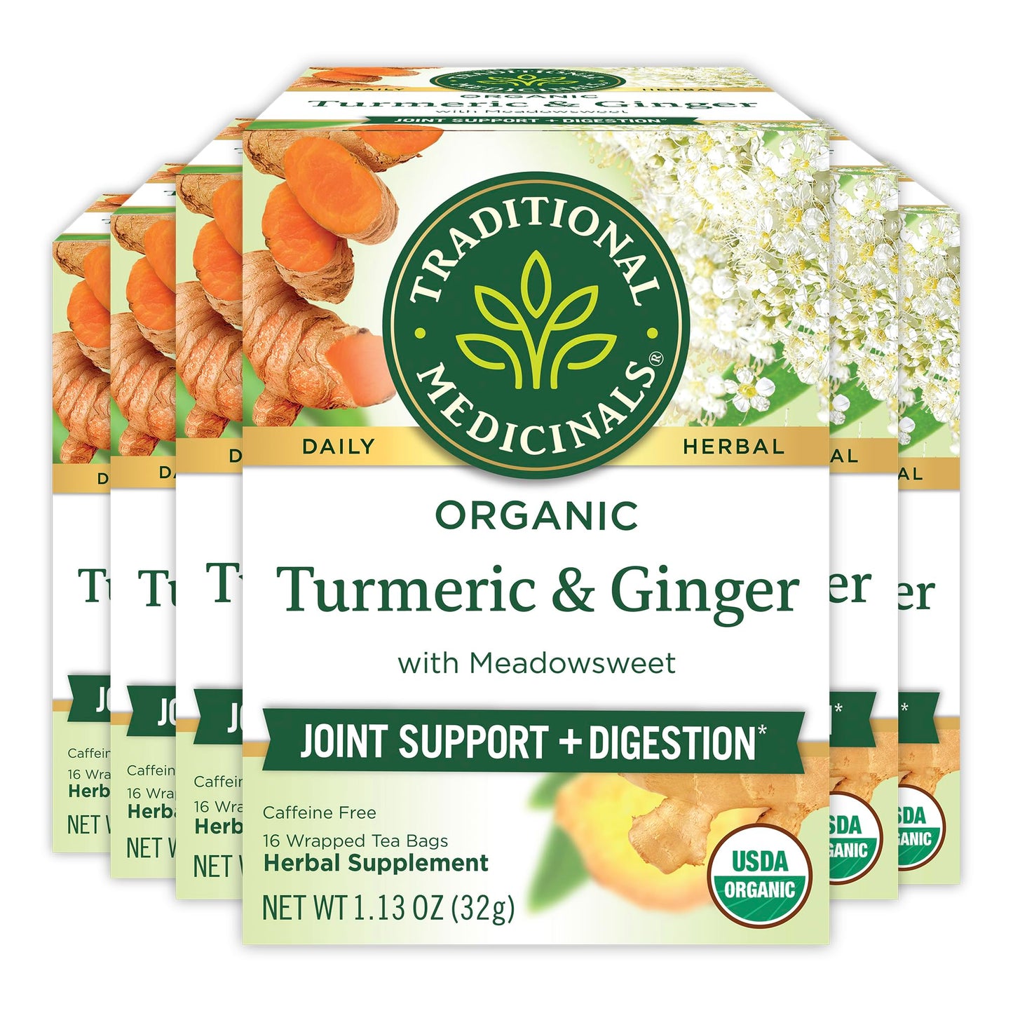 Traditional Medicinals Organic Nettle Leaf Herbal Tea, Supports Joint Health & Overall Wellness, (Pack of 1) - 16 Tea Bags - Nirvana Guru