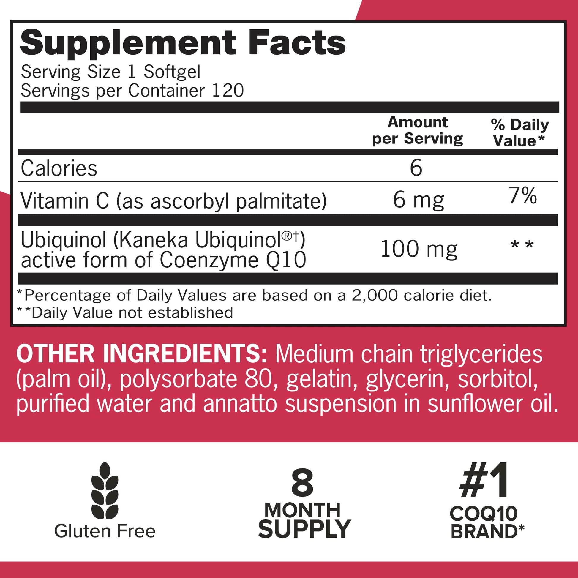 Qunol Mega Ubiquinol 100mg CoQ10, Superior Absorption, Patented Water and Fat Soluble Natural Supplement Form of Coenzyme Q10, Antioxidant for Heart Health, 100 Count Softgels Nirvana Guru