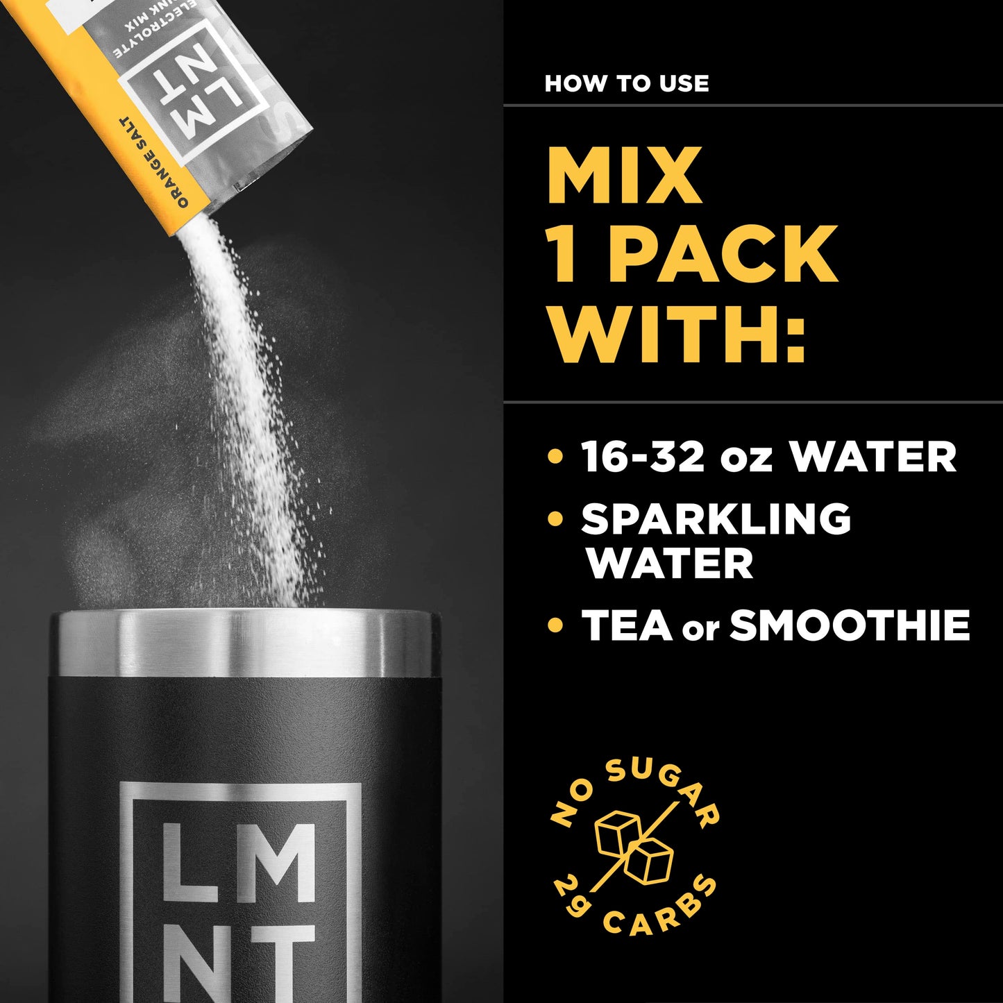 LMNT Zero Sugar Electrolytes - Watermelon Salt | Drink Mix | 30-Count