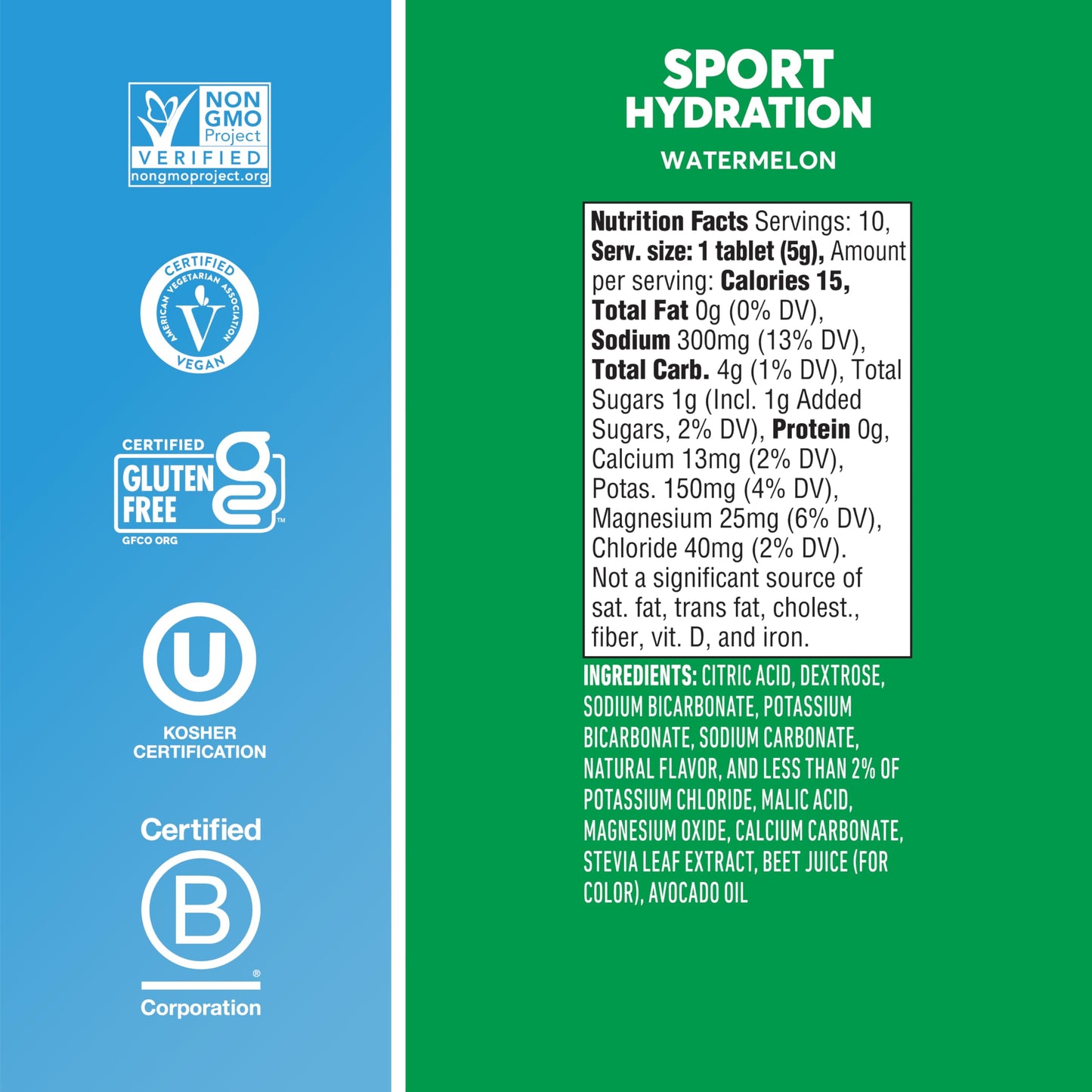 Nuun Sport Electrolyte Tablets with Magnesium, Calcium, Potassium, Chloride & Sodium, Gluten Free & Vegan, Strawberry Lemonade, 4 Pack (40 Servings Total)