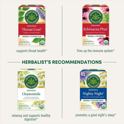 Traditional Medicinals Tea, Organic Cold Care PM, Get a Good Night's Sleep, 16 Tea Bags - Nirvana Guru