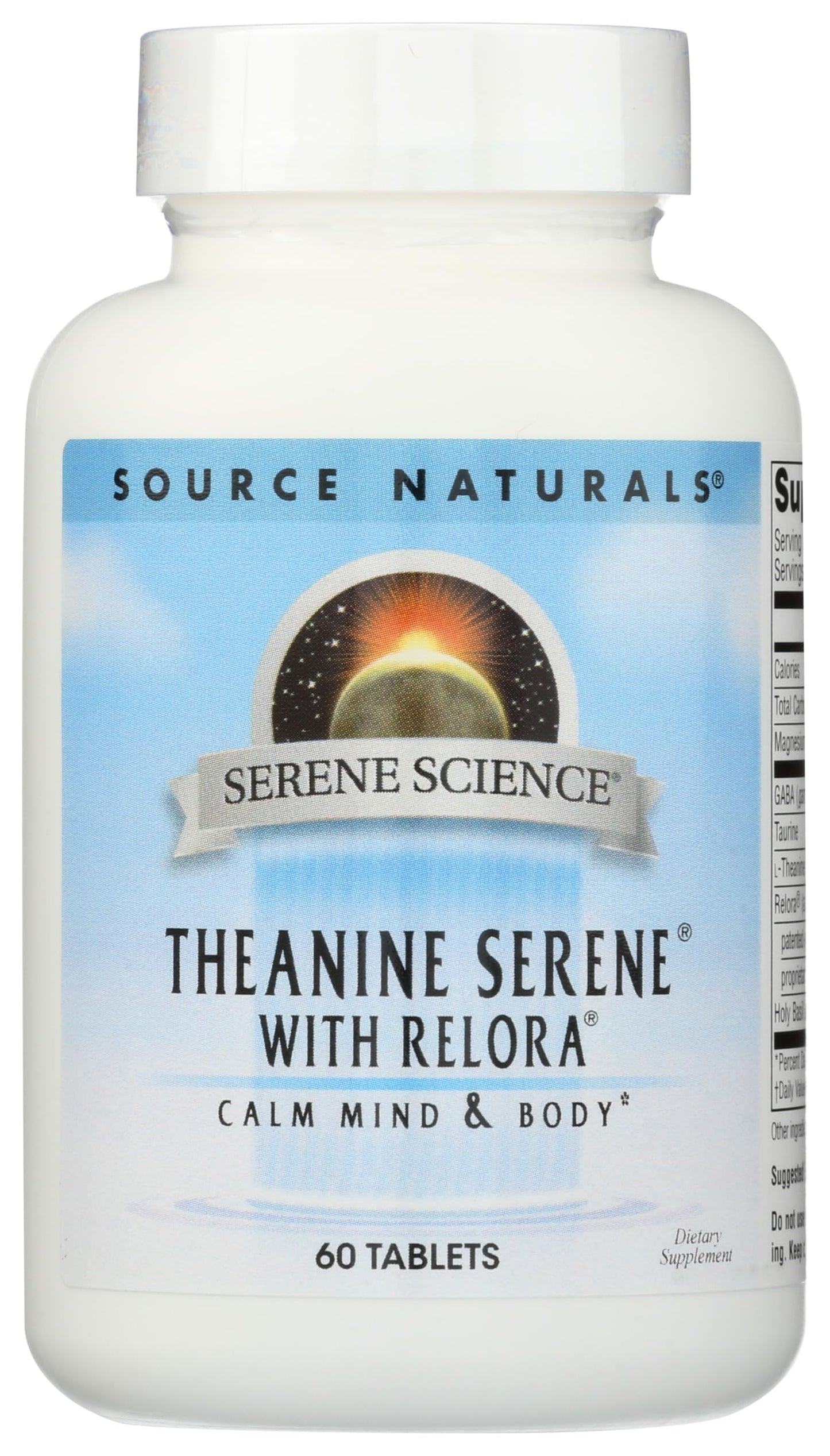 Source Naturals Theanine Serene with Relora, Calm Mind and Body* - 120 Tablets - Nirvana Guru