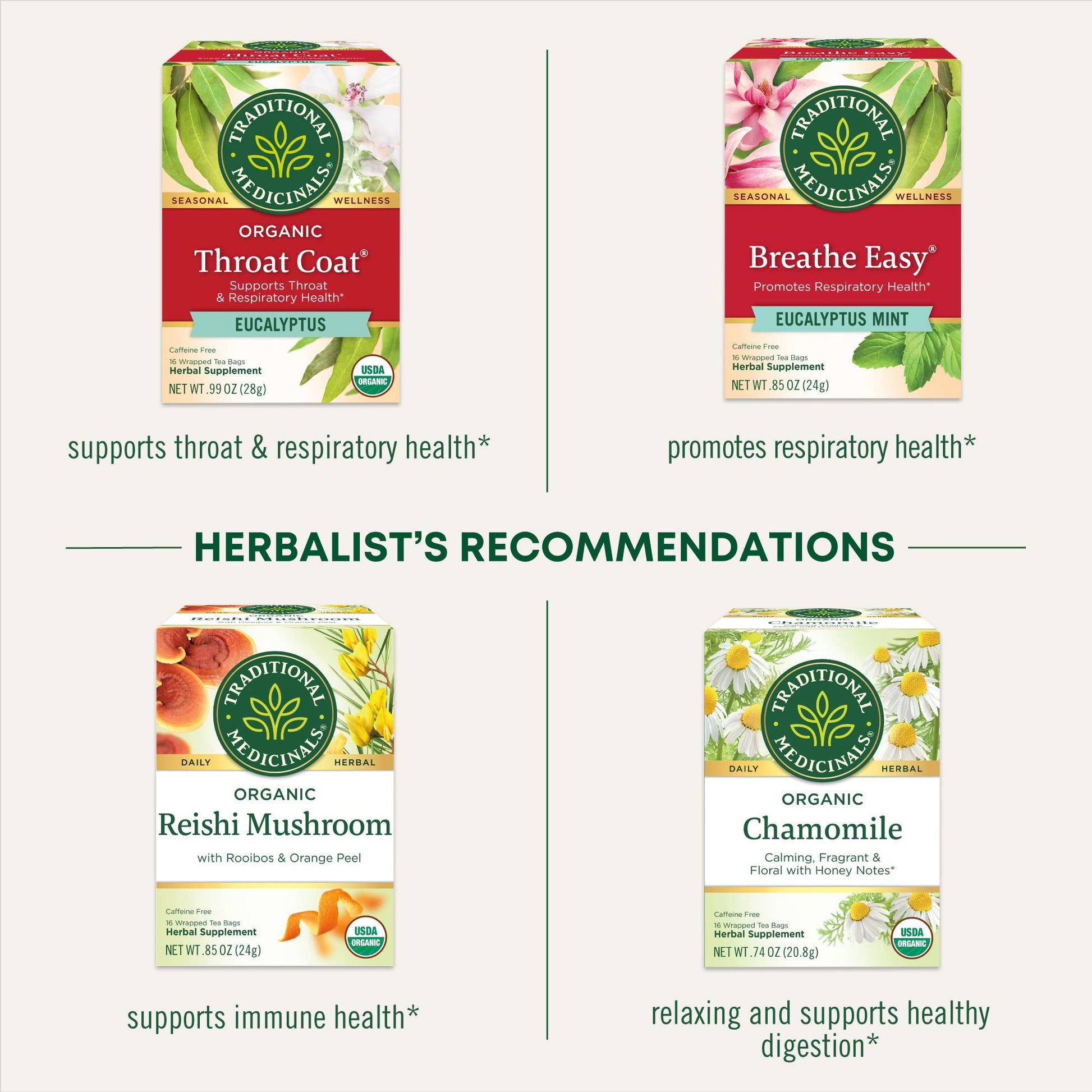 Traditional Medicinals Tea, Herbal Cold Care Seasonal Tea with Elderflower Spice, 16 Tea Bags - Nirvana Guru