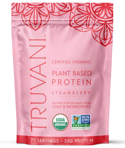 Truvani Vegan Protein Powder | Vanilla | 20g Organic Plant Based Protein | 18 Servings | Keto | Gluten & Dairy Free | Low Carb | No Added Sugar