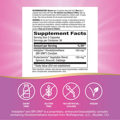 Nature's Way DIM-Plus, DIM Supplement, Supports Balanced Estrogen Metabolism*, Supports Estrogen Hormone Balance*, Diindolylmethane, 120 Vegan Capsules (Packaging May Vary) - Nirvana Guru