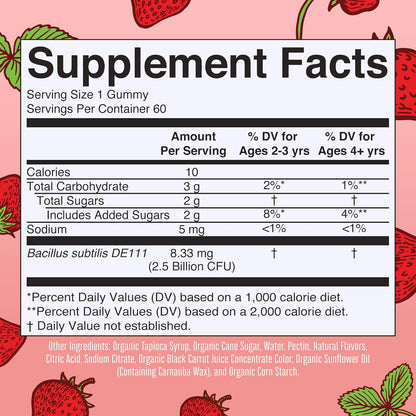 MaryRuth Organics Kids Probiotics for Digestive Health | USDA Organic Probiotic Gummies | Probiotics for Kids | Immune Support | Gut Health Supplement | Vegan | Non-GMO | Gluten Free | 60 Count - Nirvana Guru