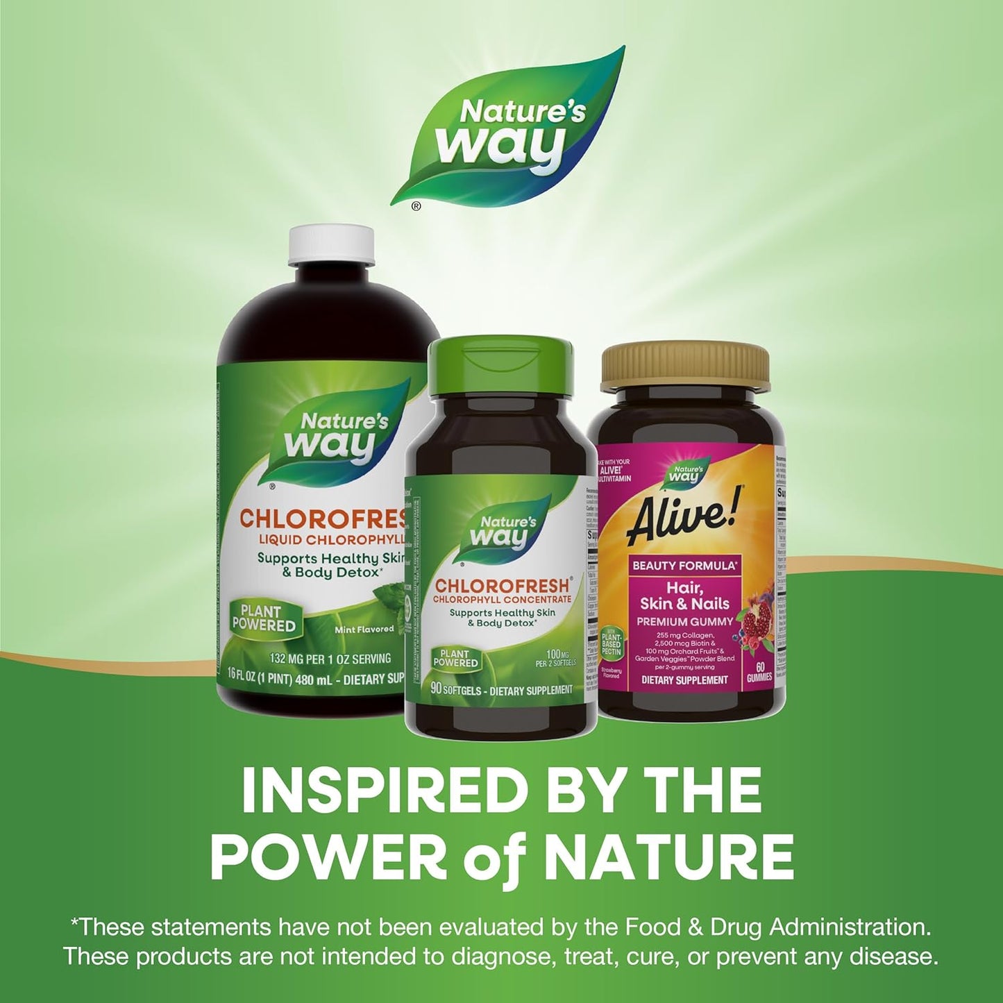 Nature’s Way Chlorofresh Chlorophyll Concentrate, Supports Detox Pathways*, Chlorophyllin Copper Complex, Supports Healthy Skin*, Internal Deodorant*, 90 Softgels - Nirvana Guru