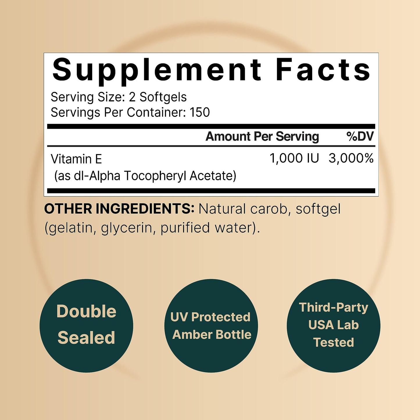 NatureBell Vitamin E Oil Softgels, 1,000 IU Per Serving, 300 Pills | Essential Antioxidant Supplements, Easily Absorbed Form – Supports Skin, Heart, & Immune Health – Non-GMO Nirvana Guru