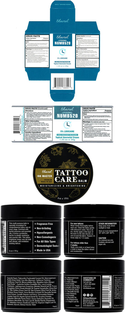 Ebanel 5% Lidocaine Numbing Cream, Pain Relief Burn Itch Numb Cream, Maximum Strength Topical Anesthetic with Allantoin, Vitamin E for Local and Anorectal Uses, Hemorrhoid Treatment, 1.35 Oz