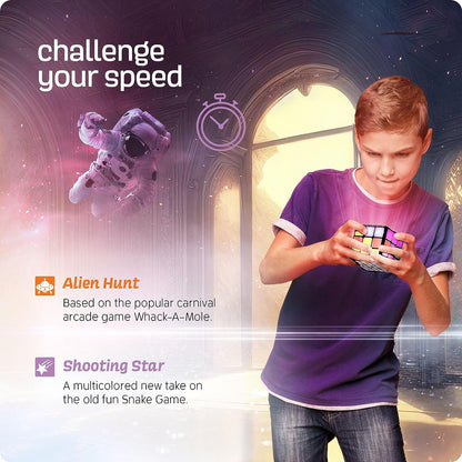 Rechargeable Game Activity Cube - Toys for Boys and Girls - 9 Fun Brain & Memory Games - Birthday Gifts for Age 6, 7, 8, 9, 10, 11, 12 Year Old Kids Teens - Best Boy Toy Gift Ideas Nirvana Guru