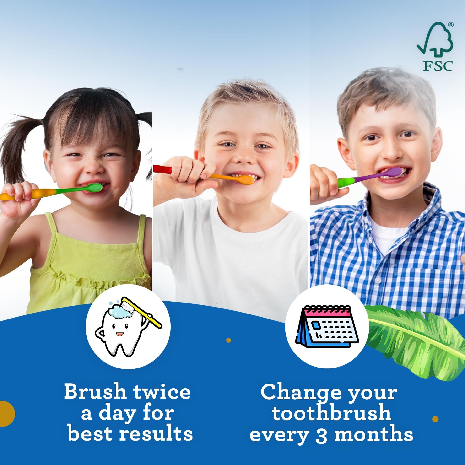 GuruNanda Kids Toothbrush with Suction Cup & Fun Animal Designs - Soft Bristles for Healthy Gums- Non-Slippery & Mess-Free Toothbrush, 3+ Age- 4 Count Nirvana Guru