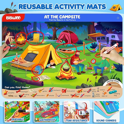 Search and Find Activity Books for Kids Ages 3-5, Toddler Travel Games Toys for Car Airplane, Road Trip Activities for Kids Games 4-8, Preschool Learning Activities, Educational Seek Birthday Gifts nirvanaguru