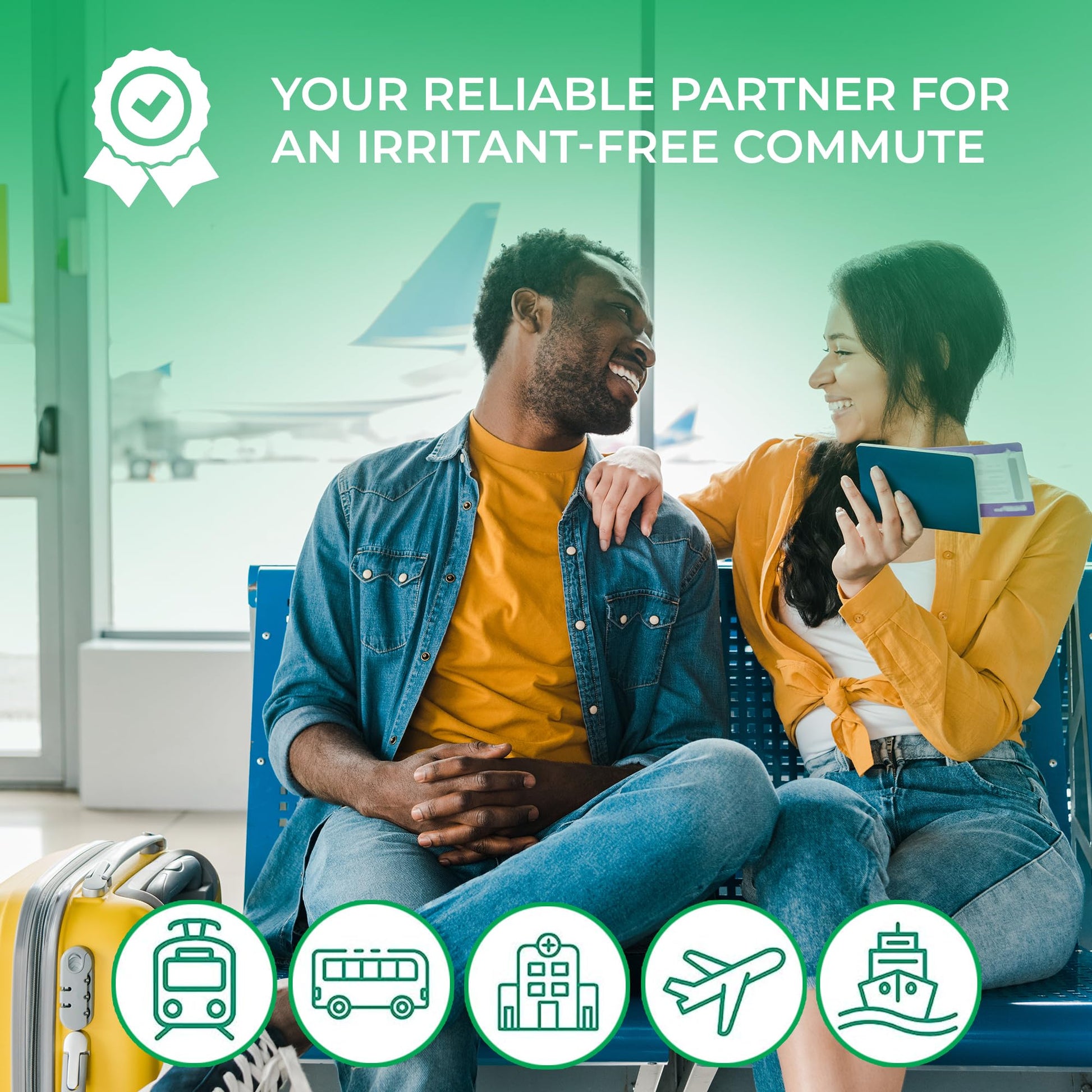 Airborne Particle Blocker Nasal Gel for Air Travelers - Drug-Free, Non-irritating, Non-drowsy, Airplane Travel Approved - Over 150 Applications Per Tube (Mixed, 3g, Pack of 6) Nirvana Guru