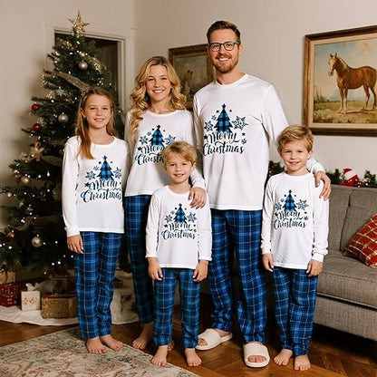 Matching Christmas Pajamas for Family Cute Printed Xmas Pajamas Set Holiday Family Sleepwear Sets for Womens Couples nirvanaguru