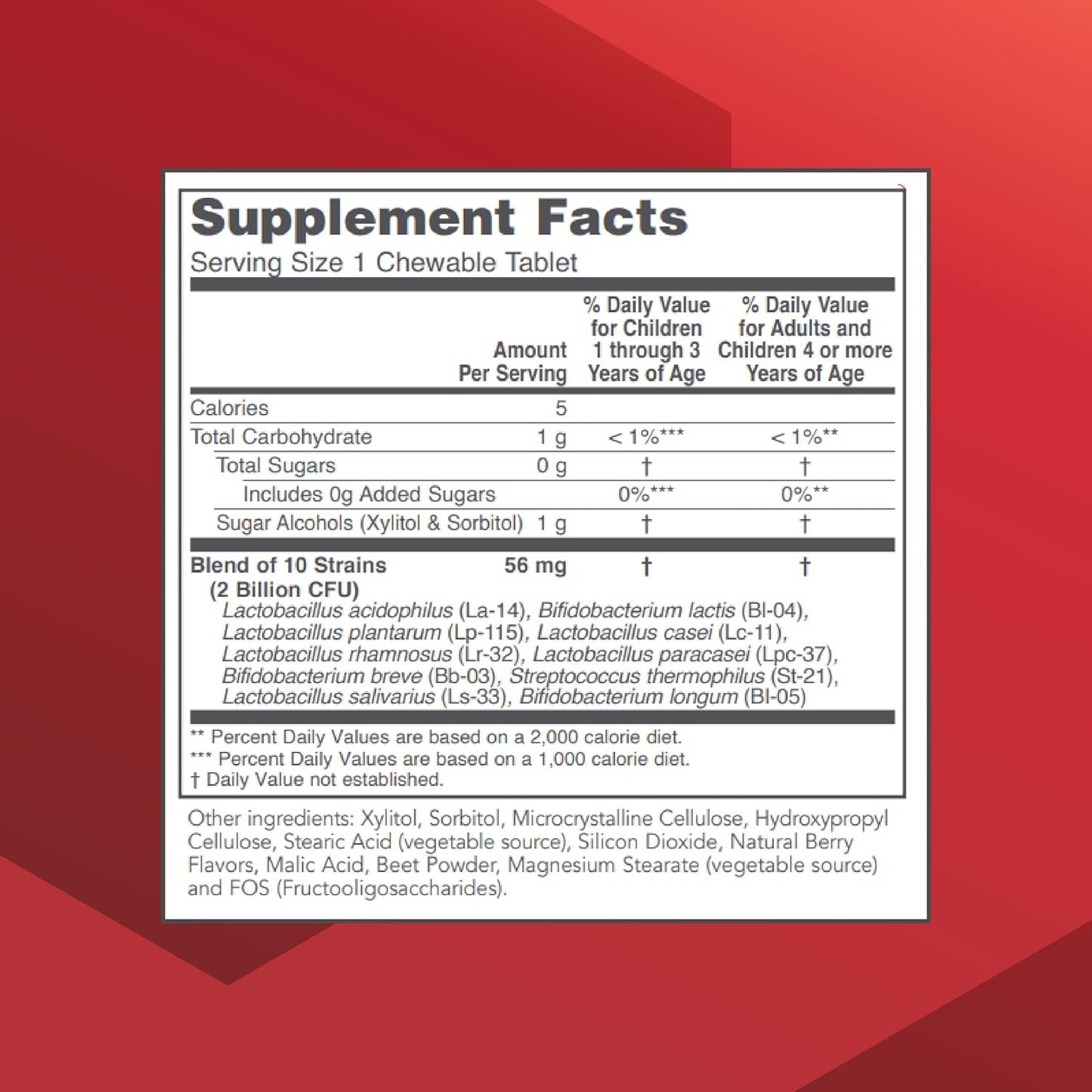 PROTOCOL FOR LIFE BALANCE Chewable Probiotic - 2 Billion CFU - Digestive Health & Immune System Support - Xylitol & Sorbitol - Lactobacillus Rhamnosus Probiotic - Halal & Vegan - 90 Chewables Nirvana Guru