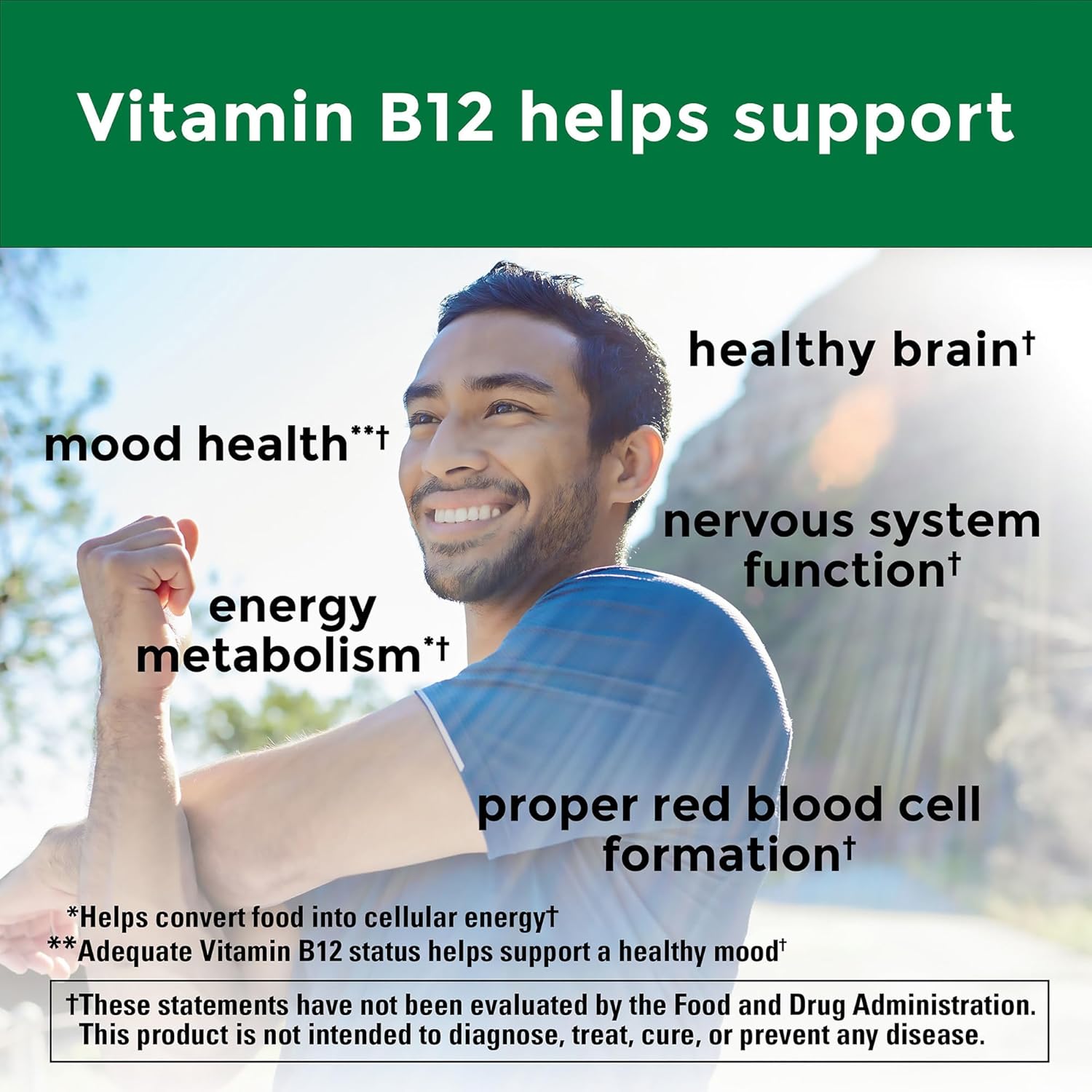 Nature Made Extra Strength Vitamin B12 Gummies, 3000 mcg per serving, B12 Vitamin Supplement for Energy Metabolism Support, 60 Gummy Vitamins, 30 Day Supply - Nirvana Guru