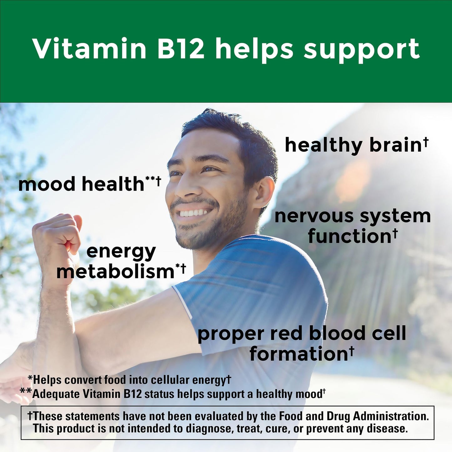 Nature Made Vitamin B12 1000 mcg, Dietary Supplement For Energy Metabolism Support, 160 Time Release Tablets, 160 Day Supply - Nirvana Guru