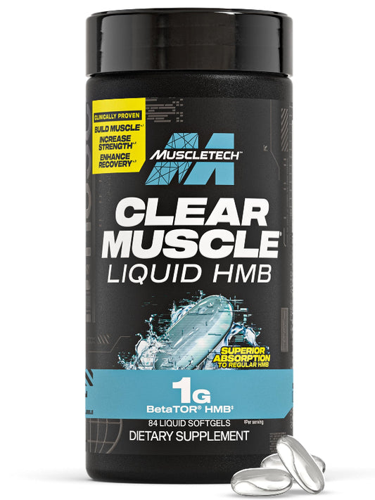 Muscletech HMB Supplements 1000mg, Clear Muscle (42 Liquid Softgels) - Highest Grade HMB for Lean Muscle & Recovery - HMB Free Acid Muscle Supplement - Help Decrease Muscle Breakdown Nirvana Guru