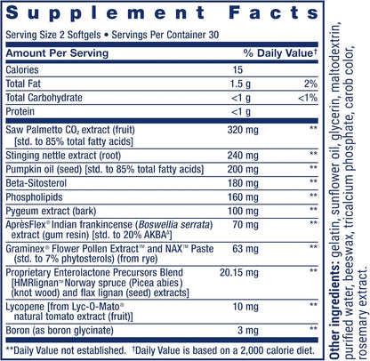 Life Extension Ultra Prostate Formula, saw palmetto for men, pygeum, stinging nettle root, lycopene, 11 nutrients for prostate function, non-GMO, gluten-free, 60 softgels - Nirvana Guru