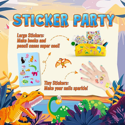 3200+ Stickers for Kids, 3D Puffy Sticker, 64 Different Sheets, Cute Animals Stickers for Boys Girls Teachers, Classroom Reward, Craft Scrapbooking, Party Gift nirvanaguru