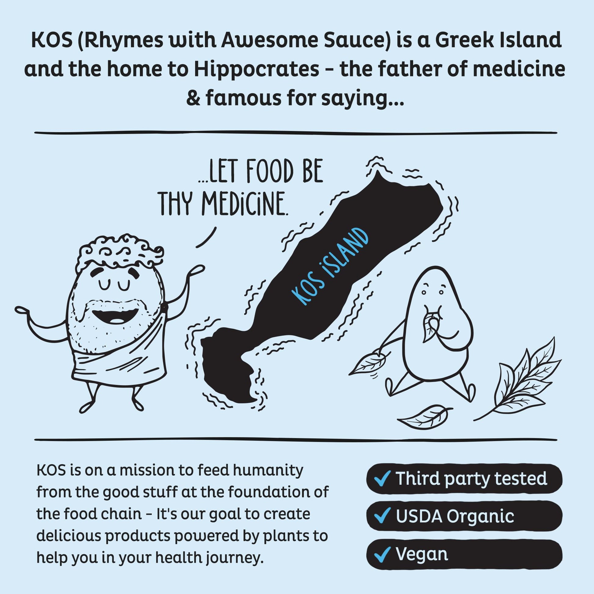 KOS Vegan Protein Powder Erythritol Free, Vanilla USDA Organic - Pea Protein Blend, Plant Based Superfood Rich in Vitamins & Minerals - Keto, Dairy Free - Meal Replacement for Women & Men, 28 Servings - Nirvana Guru