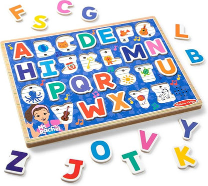 Melissa & Doug® Ms. Rachel™ Wooden Phonics Alphabet Sound Puzzle with Light-Activated Sound Effects, 24-Piece Toddler Toys for Boys and Girls Ages 2+ Years - FSC Certified nirvanaguru