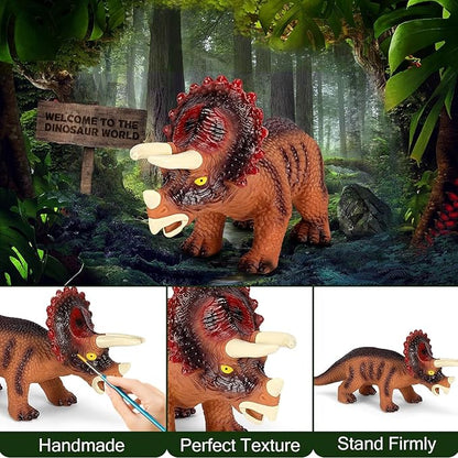 7 Piece Jumbo Dinosaur Toys Big Dinosaur Toy for Boys Realistic Giant Dinosaur Toys for Kids 3-5 - Perfect Dinosaur Gifts for Kids Nirvana Guru