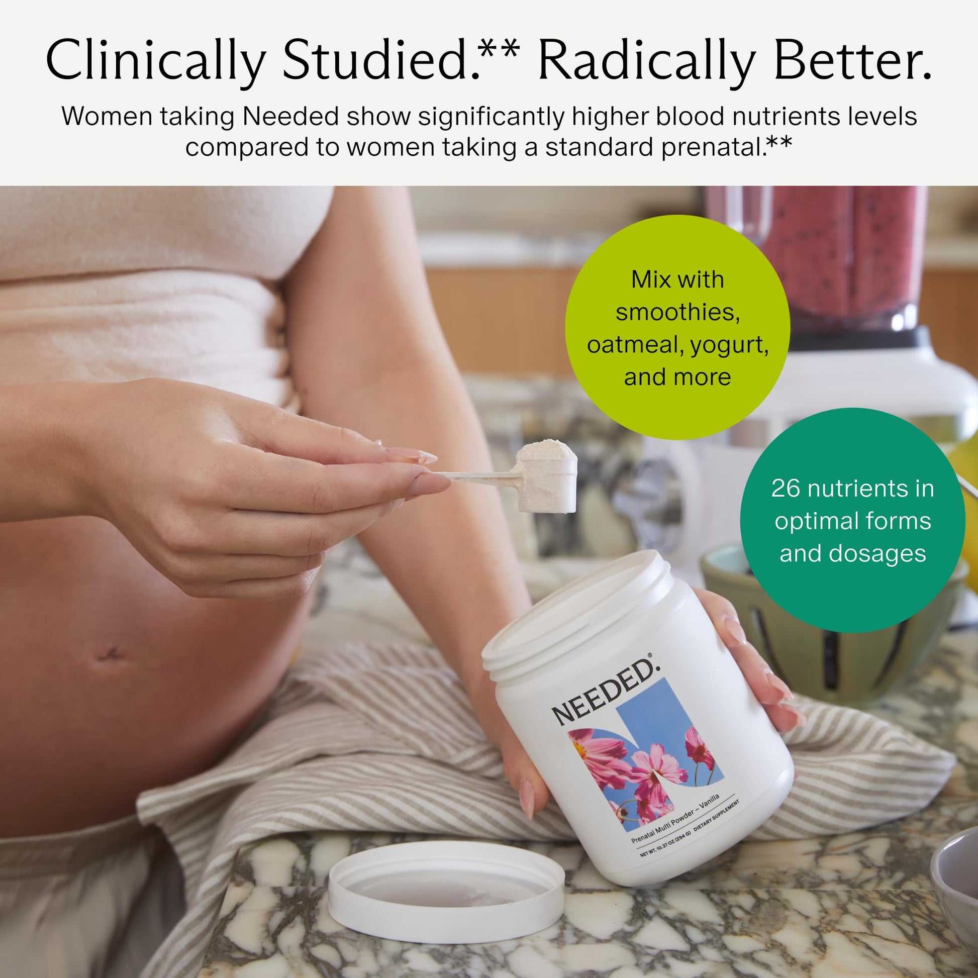 Needed. Multivitamin for Prenatal | Prenatal Multi Essentials Capsule - Pregnancy, Breastfeeding, Postpartum | Expertly-Formulated & Third-Party Tested, | 30-Day Supply Nirvana Guru