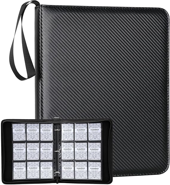 Premium 9-Black Pocket Card Binder – 720 Collection Binder Folder Card Album Card Holder Fit for MTG Football Play Cards (Black, 9 Pocket) nirvanaguru