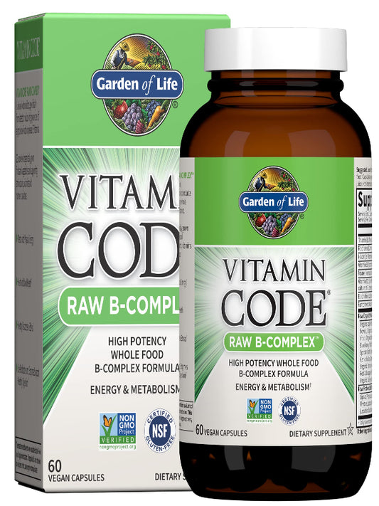 Garden of Life, Raw Vitamin Code B Complex, 120 Veggie Capsules - Nirvana Guru