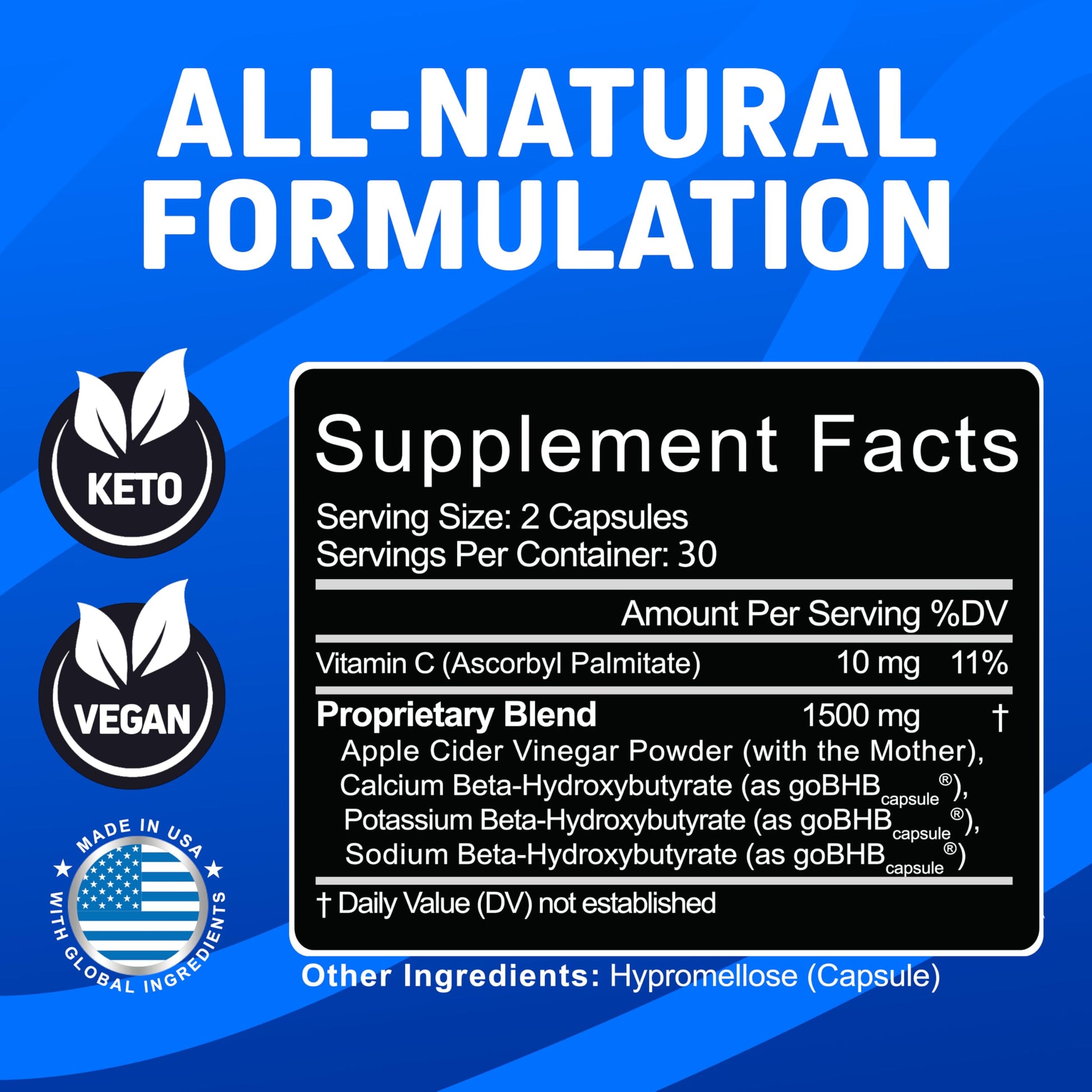 Herbtonics GLP-1 Support Supplement – Apple Cider Vinegar Capsules & Keto BHB | Keto Diet Pills for Women & Men | Supports Appetite & Metabolic Function | 60 Keto ACV Capsules - Nirvana Guru