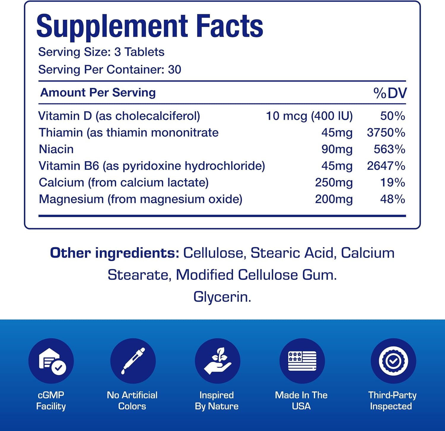 Advanced Calcium Magnesium Supplement - Clinically Formulated Magnesium Calcium with Vitamin D3 B1 B3 & B6 for Muscle Nerve Heart and Bone Health Support - Vegetarian Gluten Free Non-GMO (1 Month) M Nirvana Guru